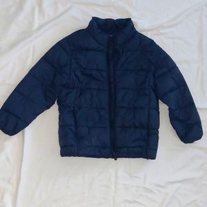 Zara boys light fall puffers blue feather size 7 year 122cm
